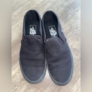 Vans Black Slip-On Sneakers